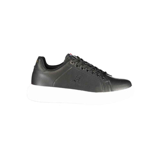 Black Polyurethane Men's Sneaker