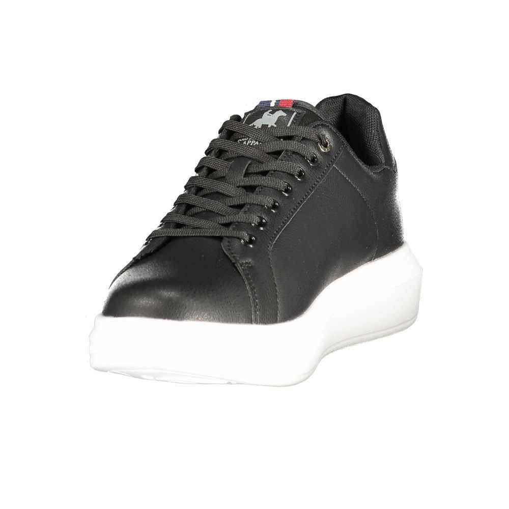 Black Polyurethane Men's Sneaker