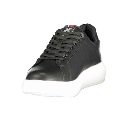 Black Polyurethane Men's Sneaker