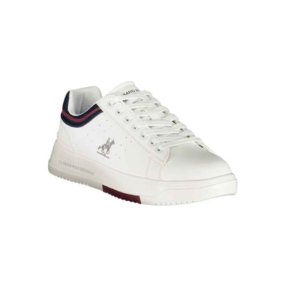 White Polyurethane Men's Sneaker
