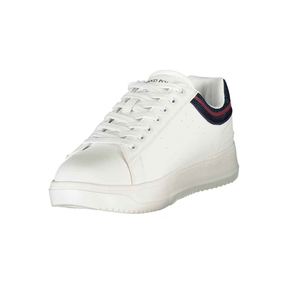 White Polyurethane Men's Sneaker