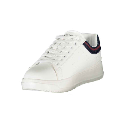 White Polyurethane Men's Sneaker