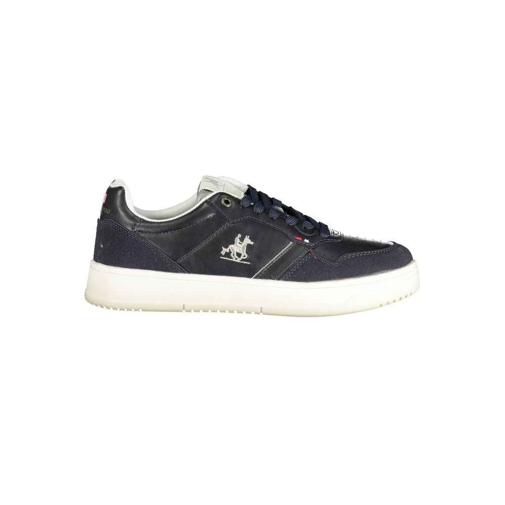 Blue Polyester Men's Sneaker