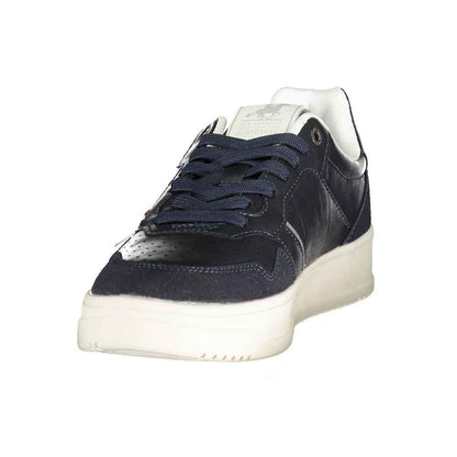 Blue Polyester Men's Sneaker
