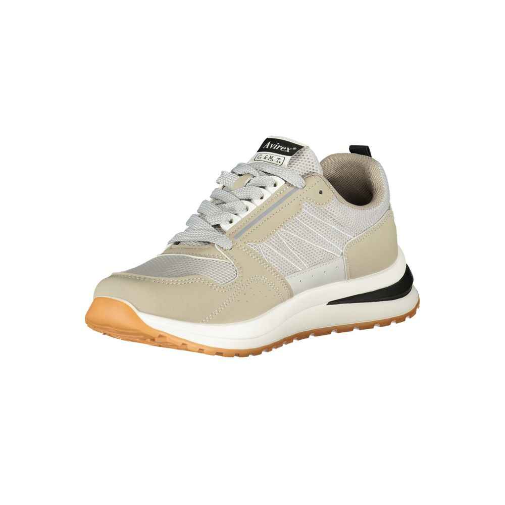 Gray Polyester Men's Sneaker