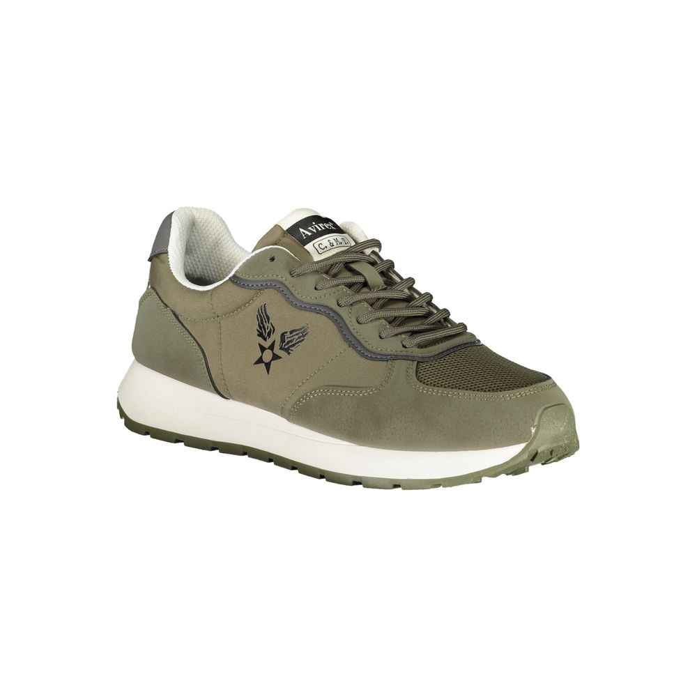 Green Poliestere Mens Sneaker
