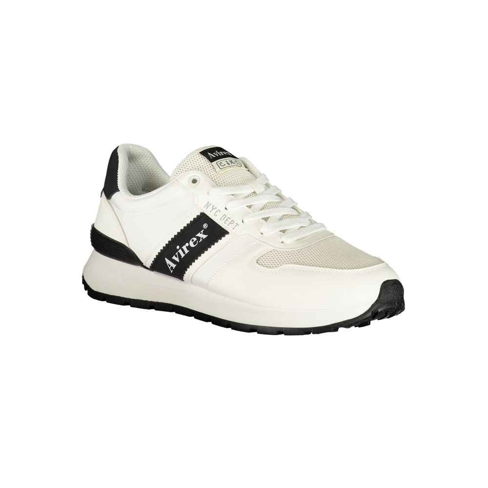 White Polyurethane Men's Sneaker