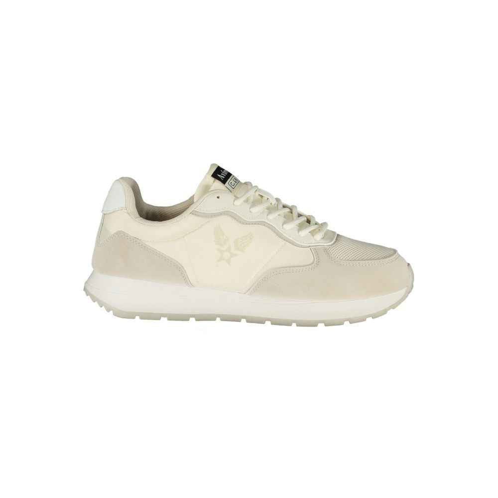 White Polyurethane Men's Sneaker