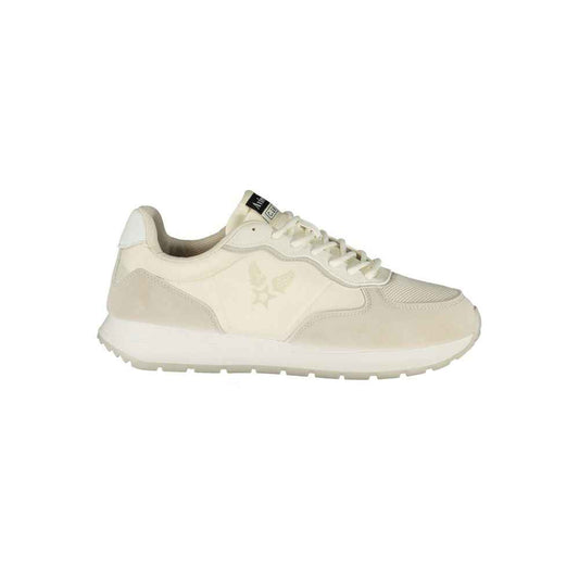 White Polyurethane Men's Sneaker