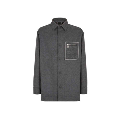 Gray Cashmere Jackets And Coat