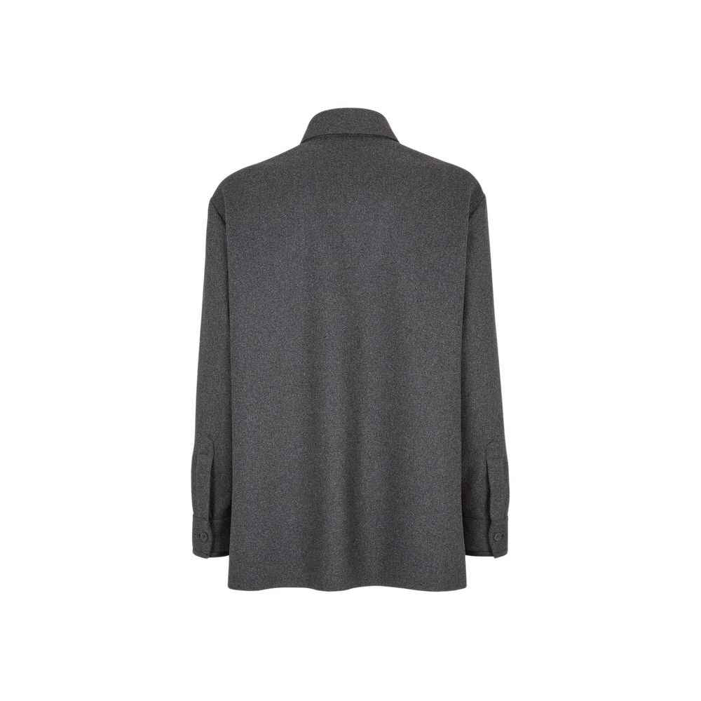 Gray Cashmere Jackets And Coat