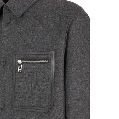 Gray Cashmere Jackets And Coat