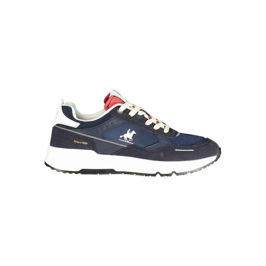Blue Polyester Men's Sneaker
