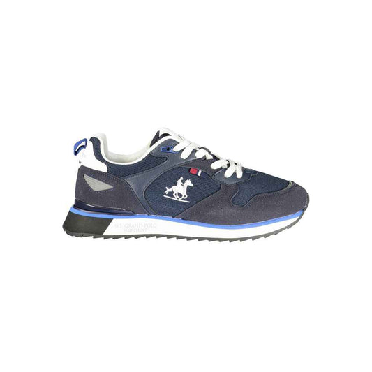 Blue Polyurethane Men's Sneaker
