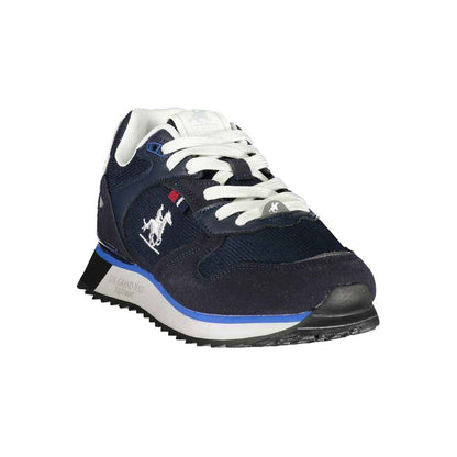 Blue Polyurethane Men's Sneaker