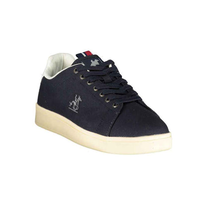 Blue Polyurethane Men's Sneaker