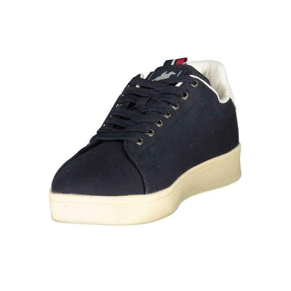 Blue Polyurethane Men's Sneaker