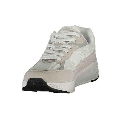 White Polyurethane Men's Sneaker