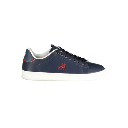 Blue Polyurethane Men's Sneaker