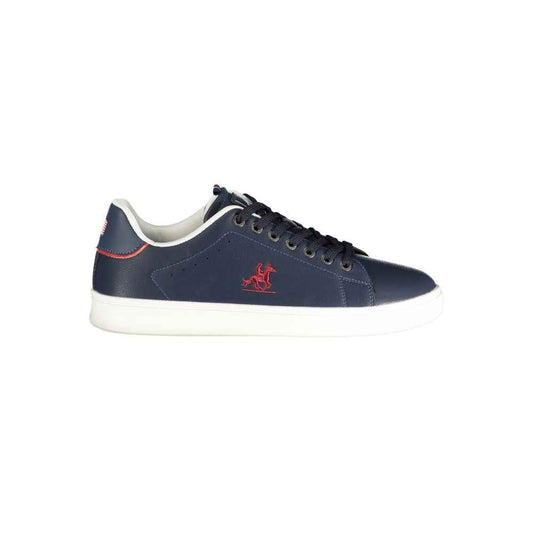Blue Polyurethane Men's Sneaker