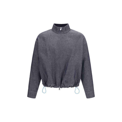 Blue Linen Denim Jacket