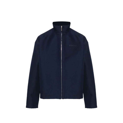 Blue Marabou Full-Length Jacket