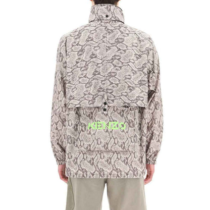 Beige Polyester Shell Jacket