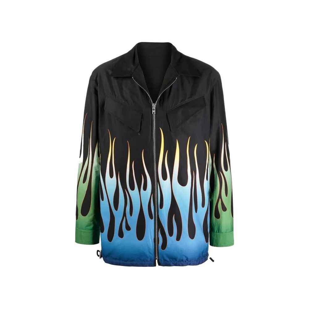 Black Cotton Shell Jacket