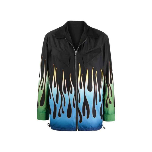 Black Cotton Shell Jacket