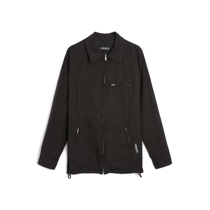 Black Cotton Shell Jacket
