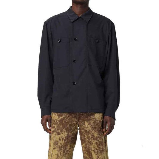 Black Virgin Wool Coat