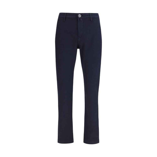 Blue Cotton Chino Pants