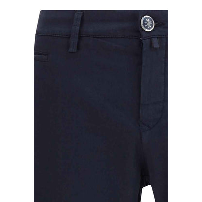 Blue Cotton Chino Pants