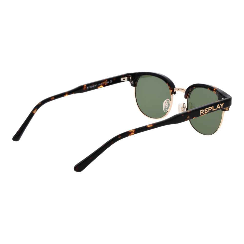 Brown Metal Sunglasses
