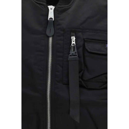 Black Nylon Jackets And Coat