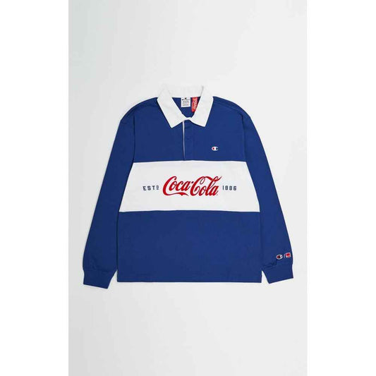 Blue Cotton Polo Shirt