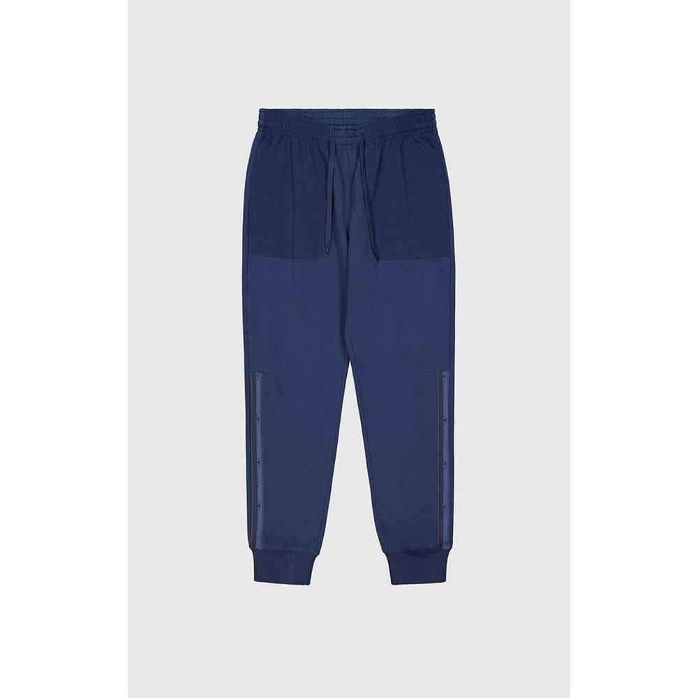 Blue Cotton Joggers (Workout Pants)