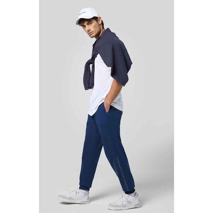 Blue Cotton Joggers (Workout Pants)