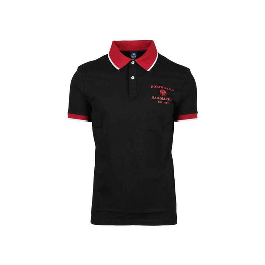 Black Cotton Polo Shirt