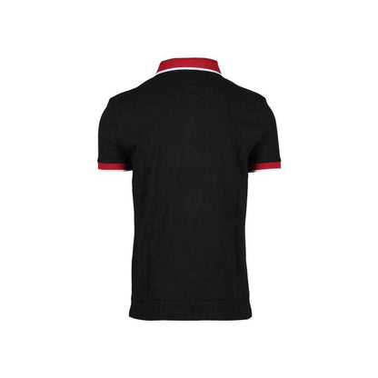 Black Cotton Polo Shirt
