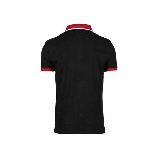 Black Cotton Polo Shirt