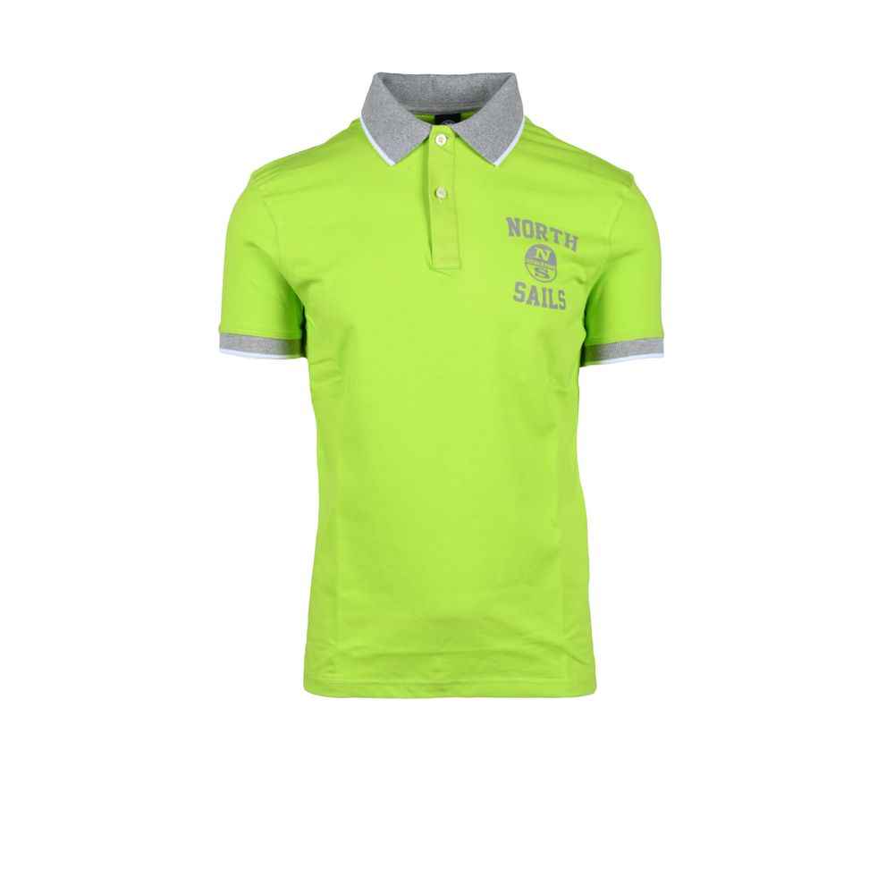 Green Cotton Polo Shirt