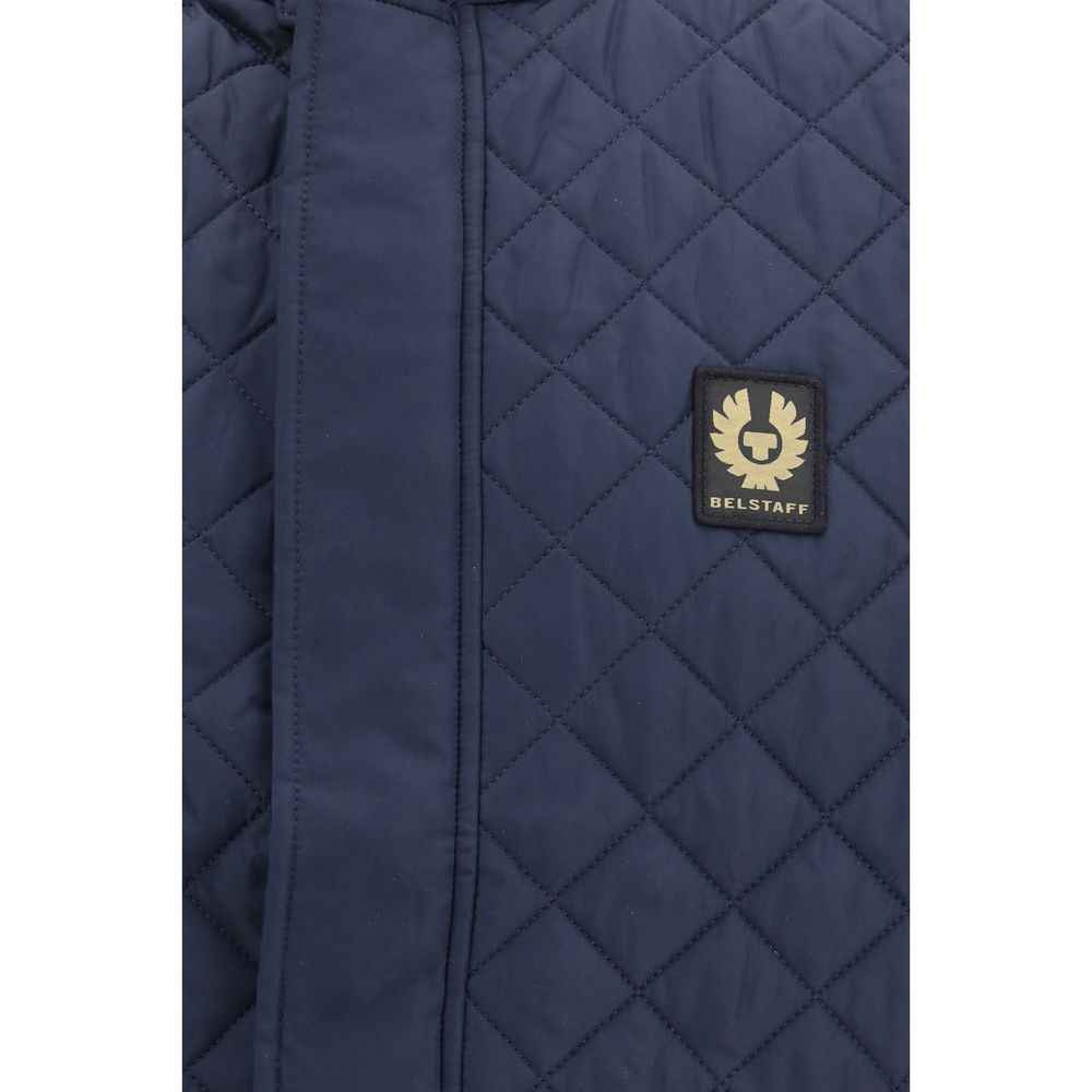 Blue Polyester Shell Jacket