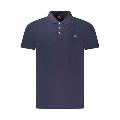 Blue Cotton Men's Polo