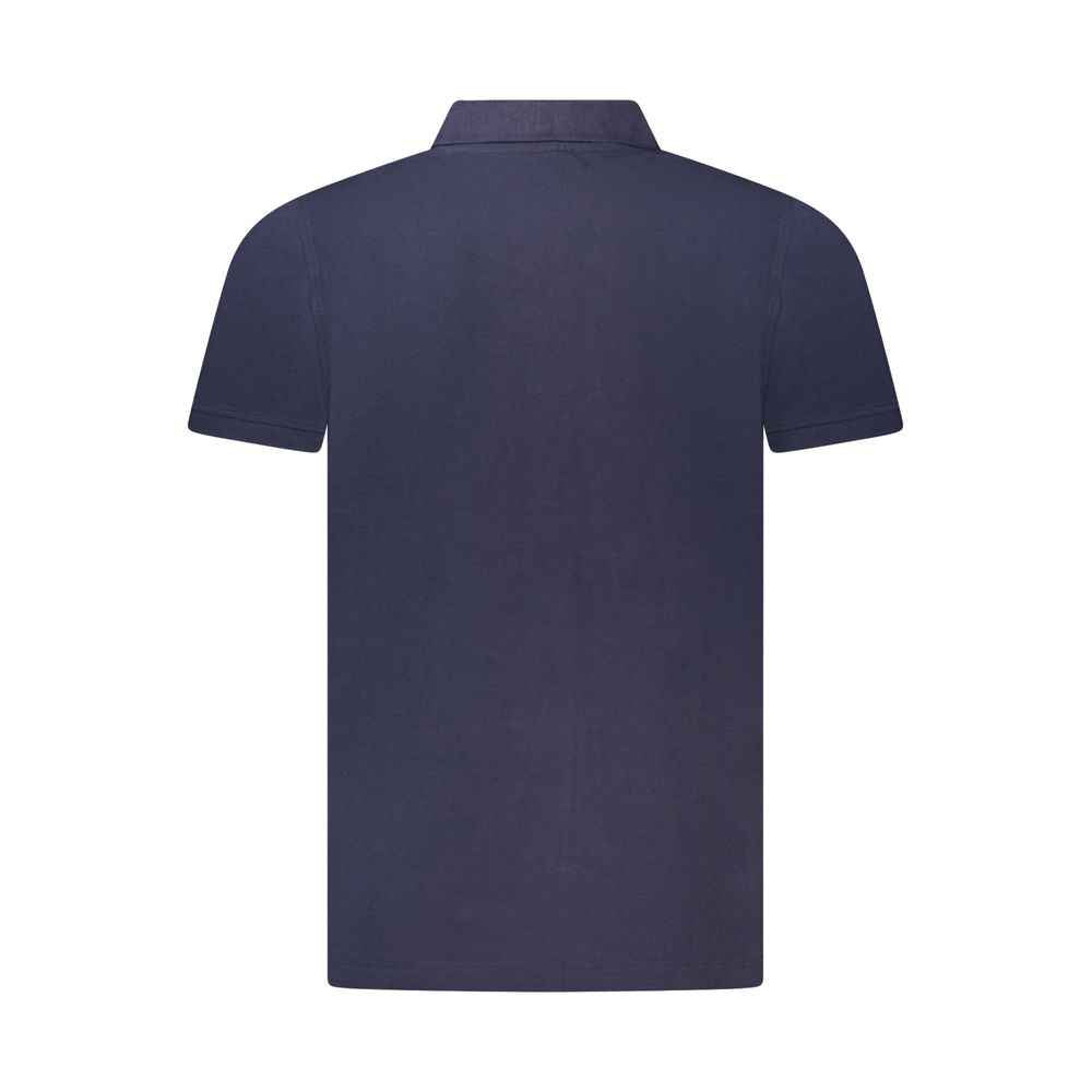 Blue Cotton Men's Polo