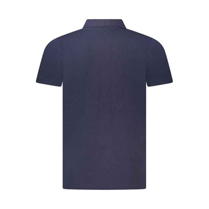 Blue Cotton Men's Polo