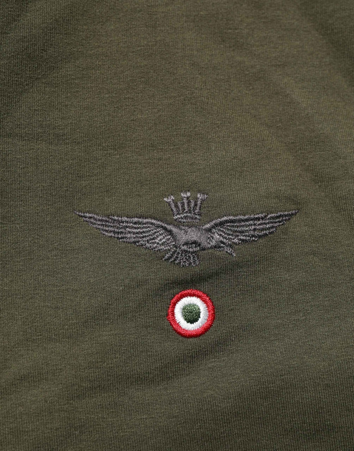 MilitaryGreen HalfZip Sweatshirt Sweater