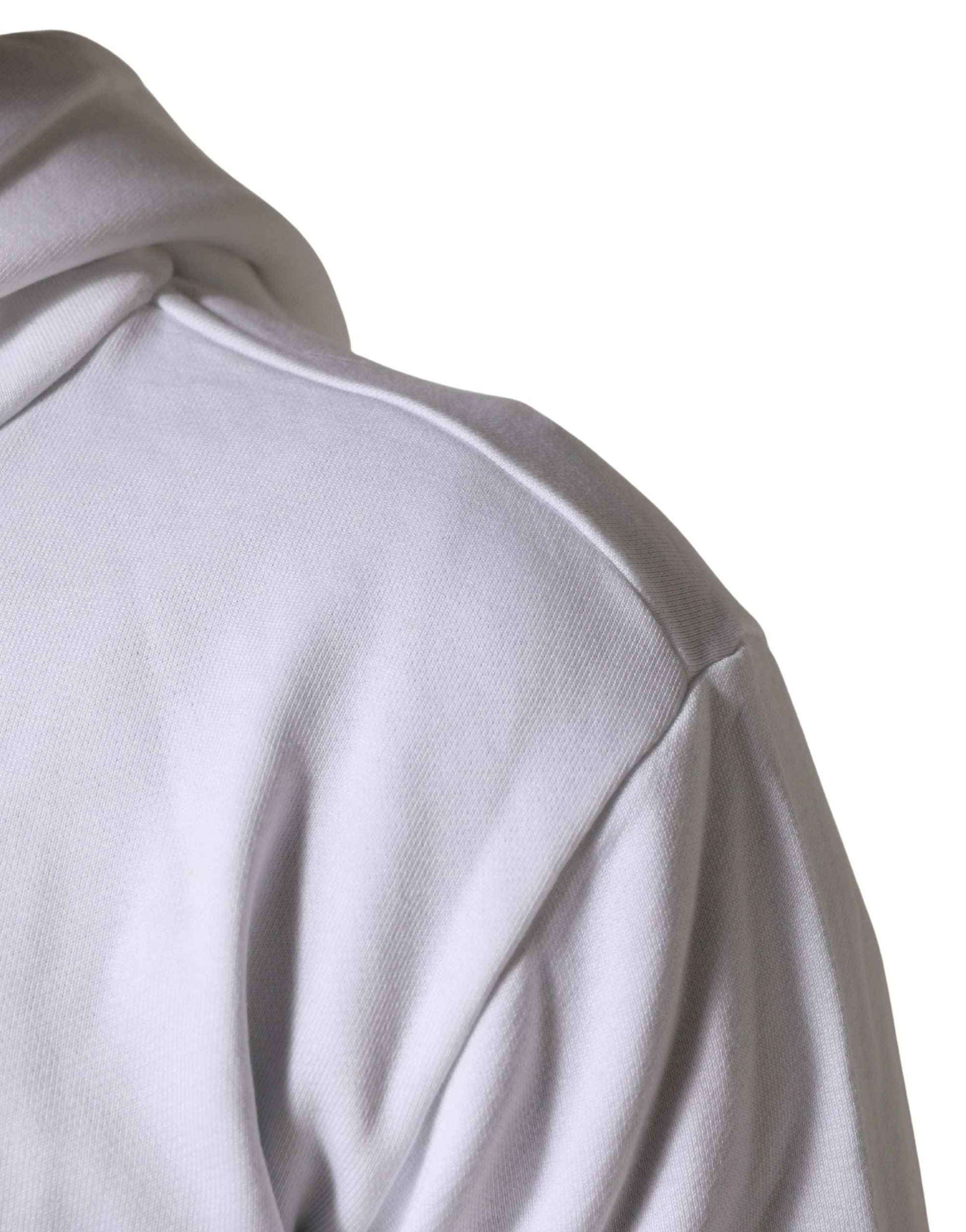 White Sacred Heart Hooded Sweatshirt Sweater