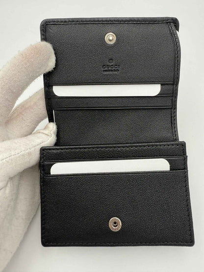 GUCCI GG BLONDIE Black Compact Wallet