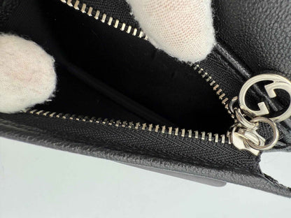 GUCCI GG BLONDIE Black Compact Wallet